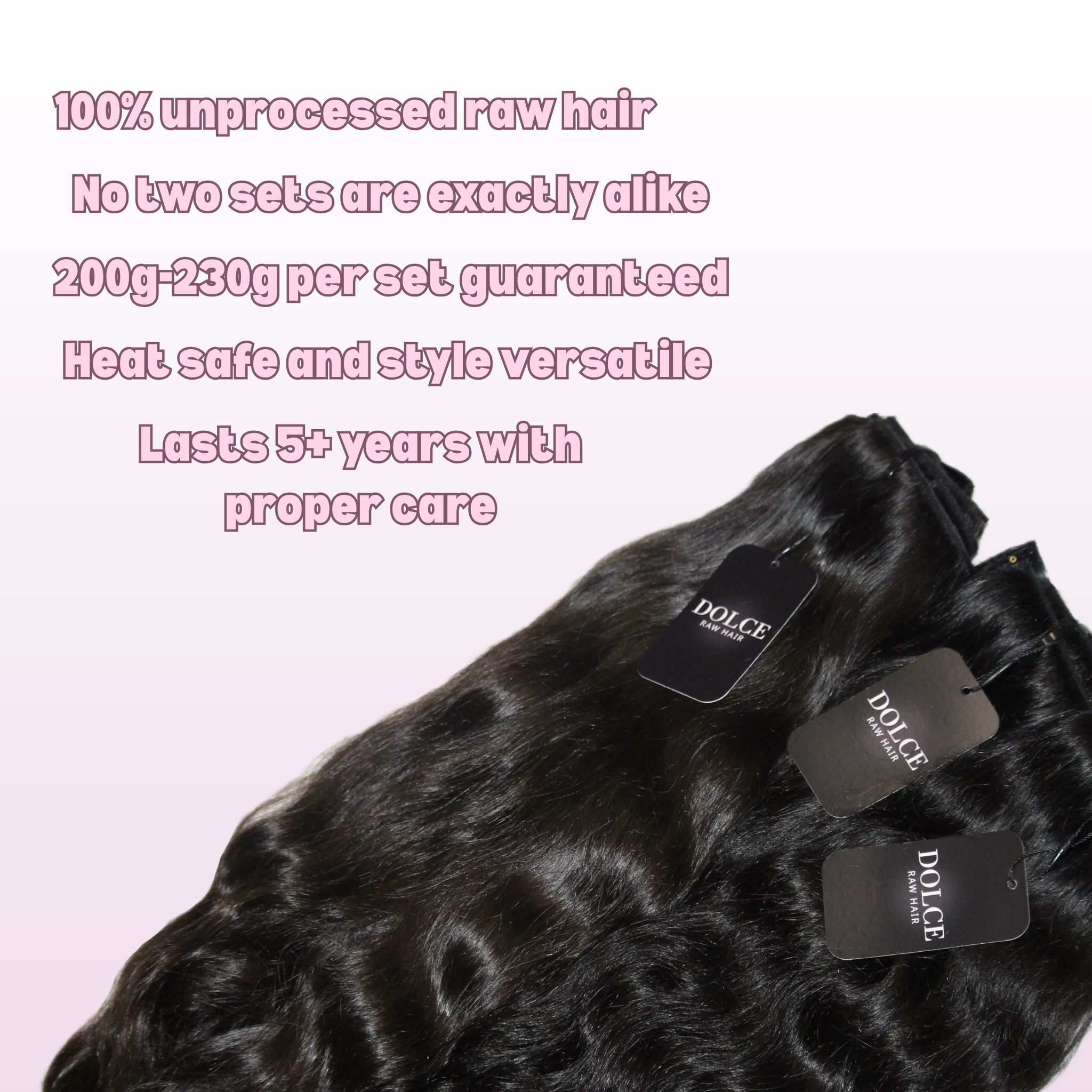 Raw Clip-In Extensions